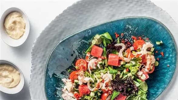 Sałatka z homara z arbuzem