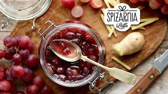 Imbirowy dżem z winogron