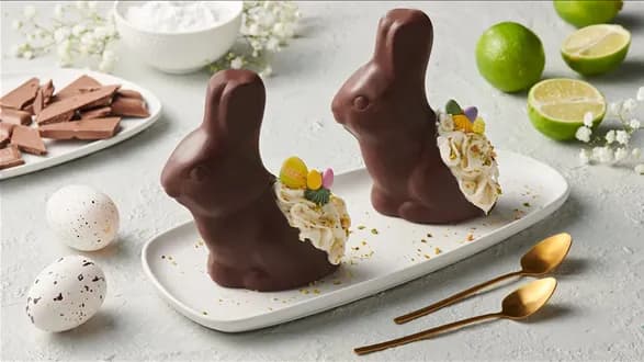 Nadziewane czekoladowe zajączki