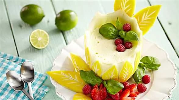 Puszysty krem z melona