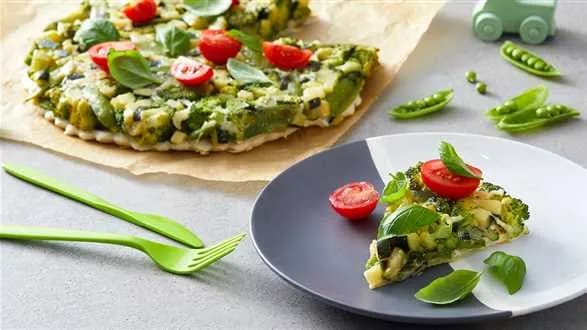 Odwrócona zielona tarta