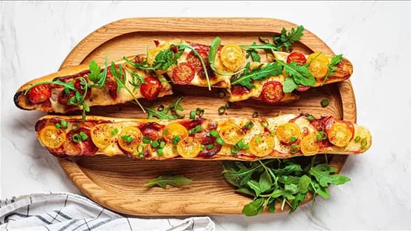 Zapiekanka z pieczarkami