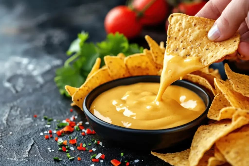 Serowy dip do nachos z 4 składników! Milion smaków w jednej misce