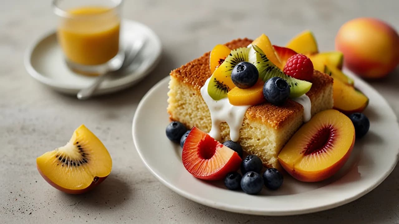 Ciasto jogurtowe fit z owocami: Prosty przepis na zdrowy deser