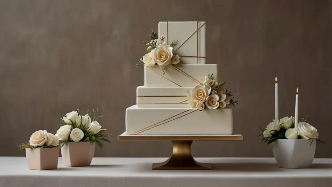 Tort weselny prostokątny piętrowy: elegancki i nowoczesny wybór