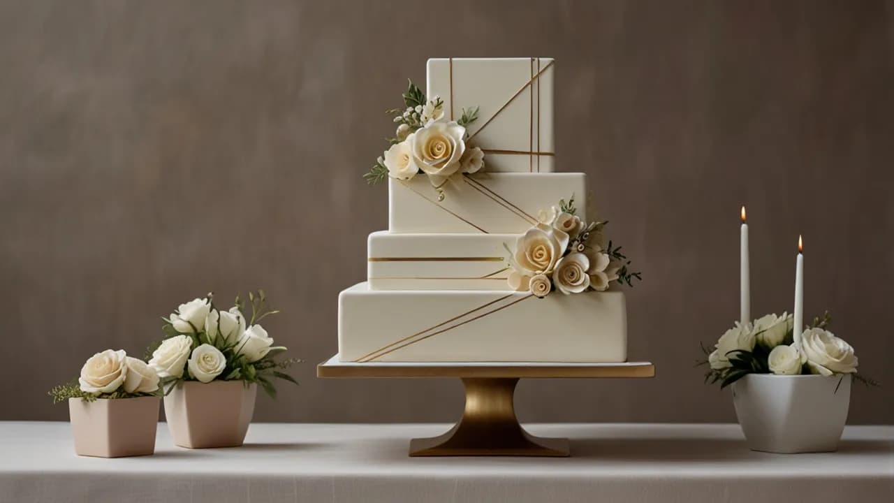 Tort weselny prostokątny piętrowy: elegancki i nowoczesny wybór