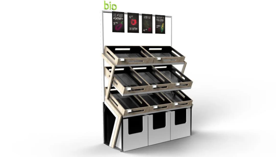 Regały warzywne: funkcjonalne rozwiązania dla sklepów spożywczych