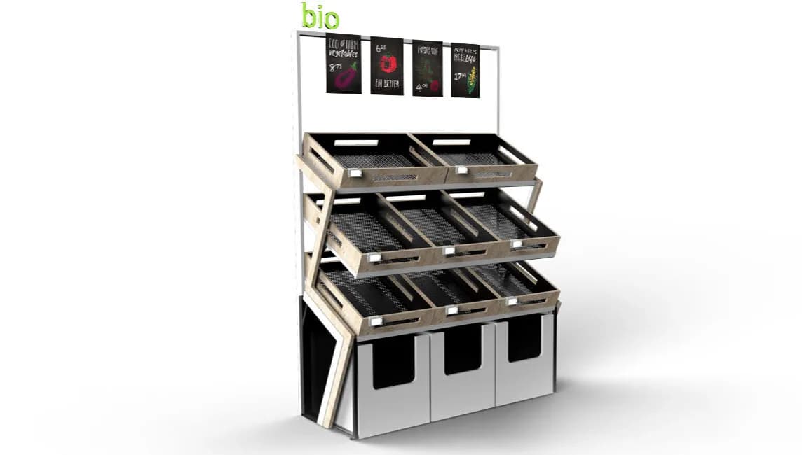 Regały warzywne: funkcjonalne rozwiązania dla sklepów spożywczych