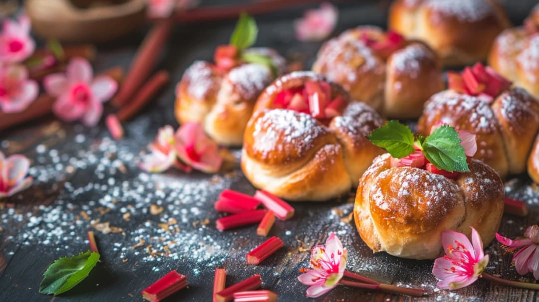 Idealny przepis na drożdżówki z rabarbarem: kulinarna uczta