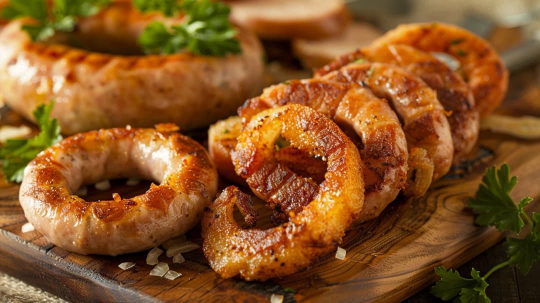 Pieczona biała kiełbasa z cebulą: pyszny przepis na tradycyjny smak